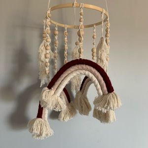 Rainbow Macrame Mobile